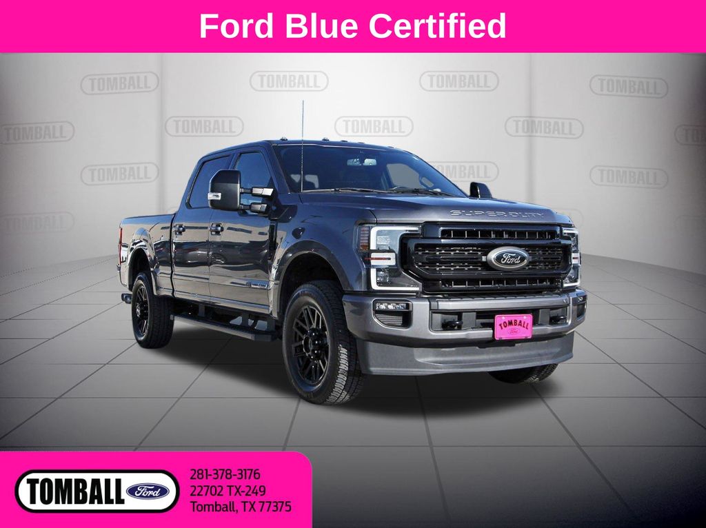 Gray Metallic 2022 Ford F-350 Super Duty Pickup Truck Four-Wheel Drive Automatic