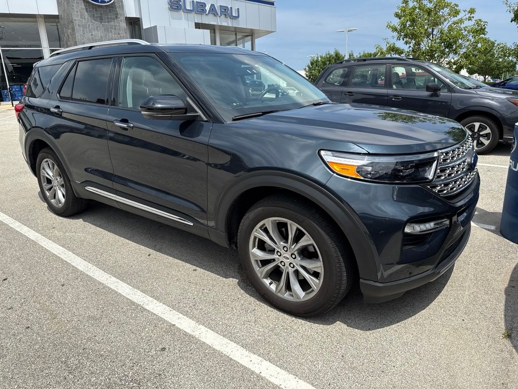 Blue Metallic 2022 Ford Explorer SUV / Crossover All-Wheel Drive Automatic