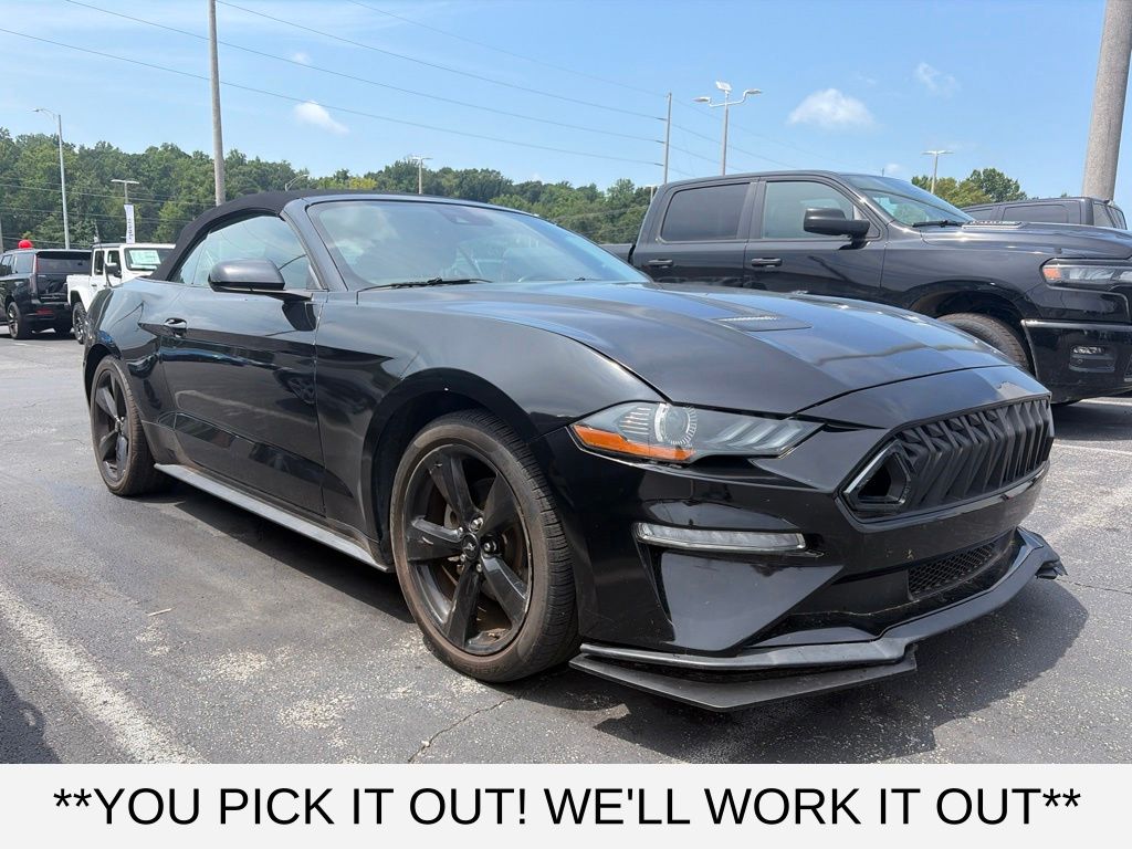 Shadow Black 2021 Ford Mustang Convertible Rear-Wheel Drive 6-Speed Manual