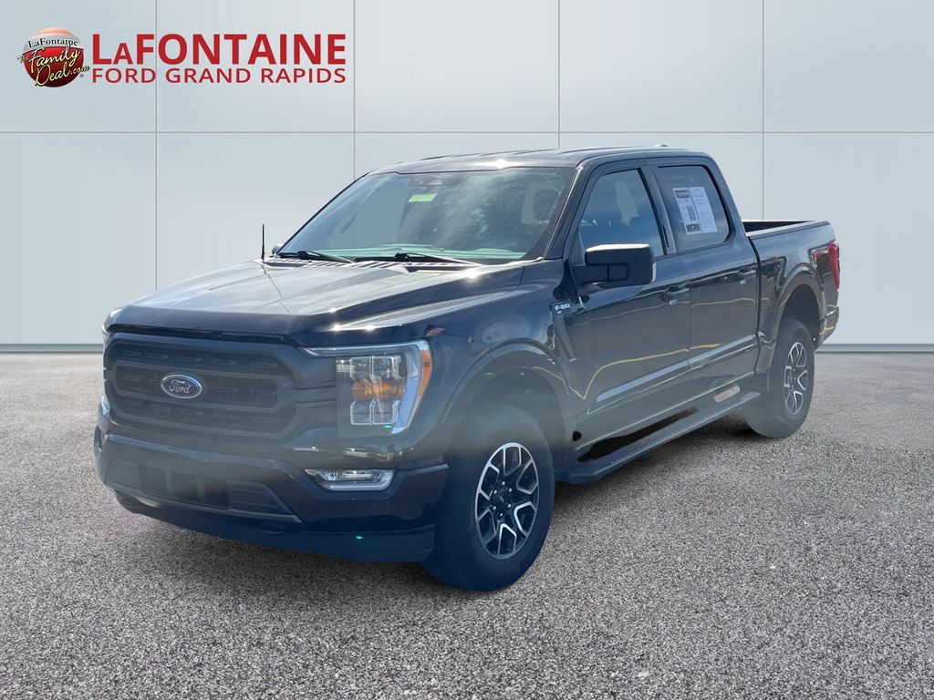 Black Metallic 2023 Ford F-150 XLT SuperCrew 4WD Pickup Truck Four-Wheel Drive Automatic