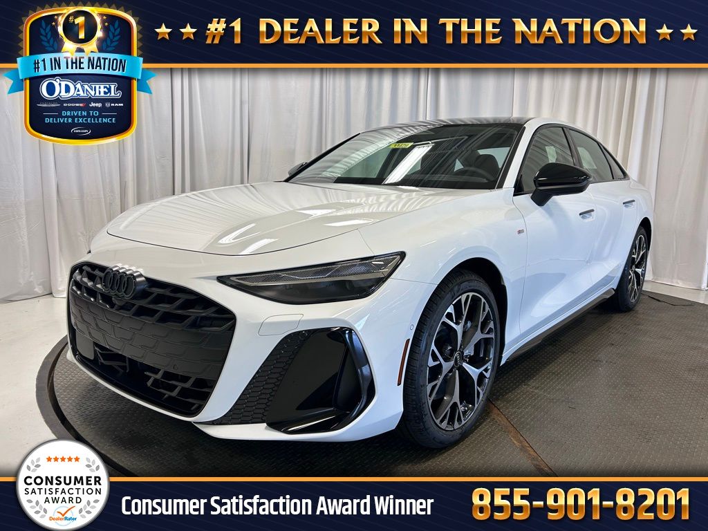 Glacier White Metallic 2026 Audi A6 quattro Progressiv TFSI Sedan 7-Speed Automatic