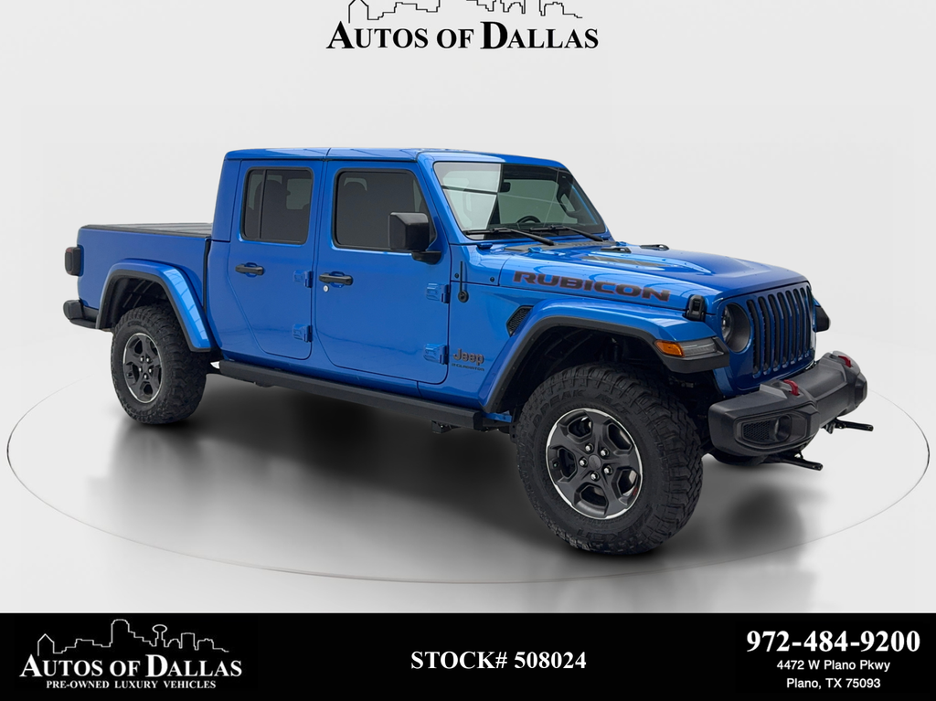 Hydro Blue Pearlcoat 2023 Jeep Gladiator Rubicon Crew Cab 4WD Pickup Truck Four-Wheel Drive 8-Speed Automatic