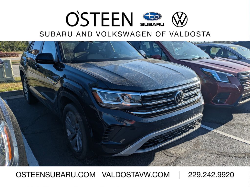 Tourmaline Blue Metallic 2022 Volkswagen Atlas Cross Sport V6 SE FWD with Technology SUV / Crossover Front-Wheel Drive 8-Speed Automatic