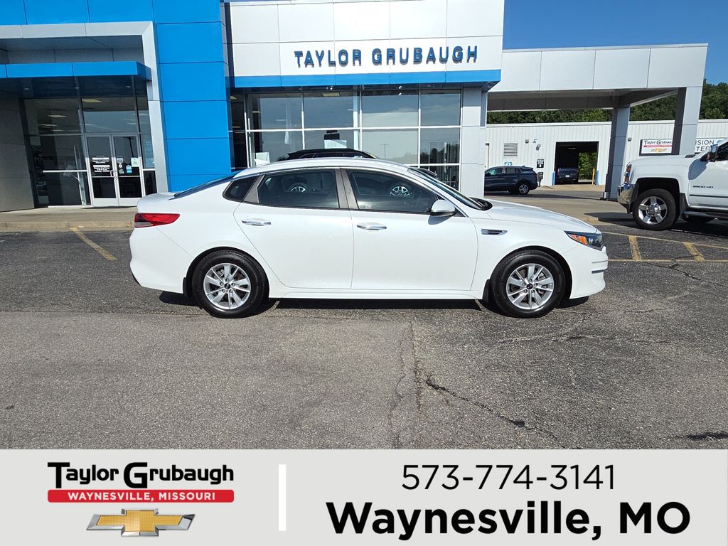 Snow White Pearl 2016 Kia Optima LX Sedan Front-Wheel Drive 6-Speed Automatic