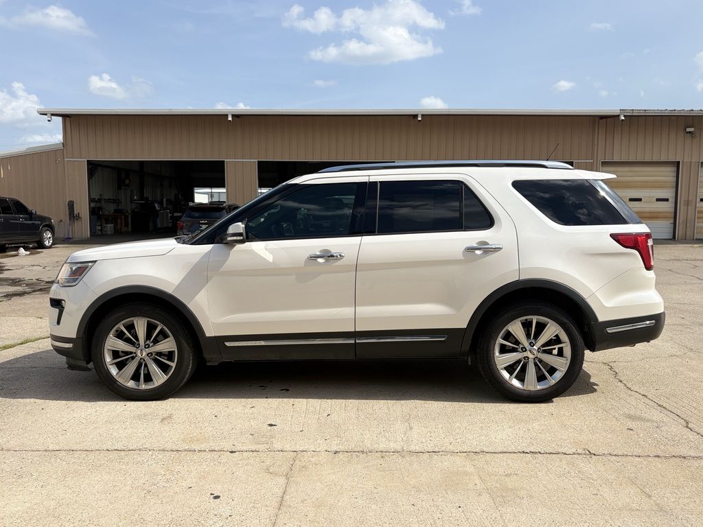 2018 Ford Explorer Limited White at Cook Ford