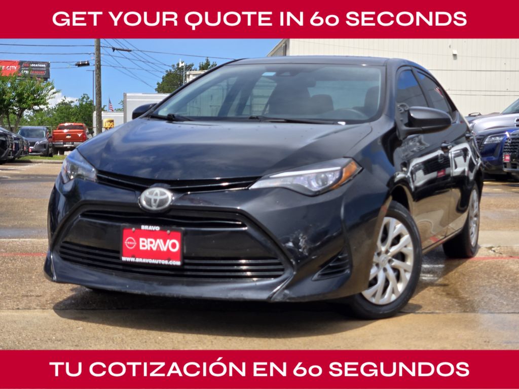 Black Sand Pearl 2017 Toyota Corolla Sedan Front-Wheel Drive Continuously Variable Transmission