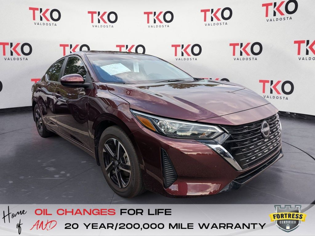Rosewood Metallic 2025 Nissan Sentra Sedan Front-Wheel Drive Continuously Variable Transmission
