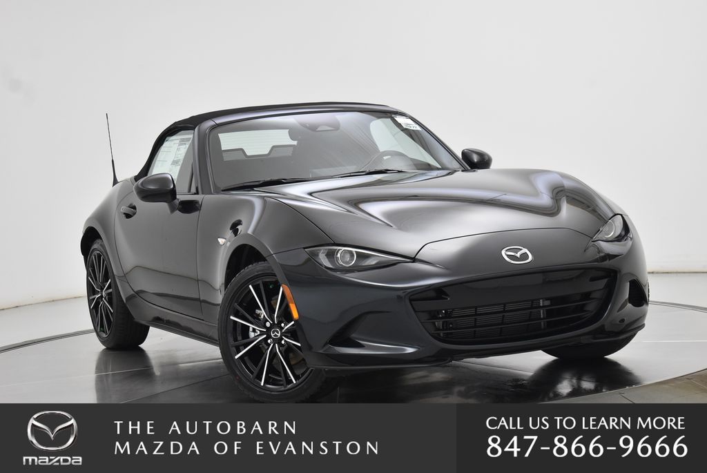 Jet Black Mica 2026 Mazda MX-5 Miata Convertible Rear-Wheel Drive 6-Speed Manual