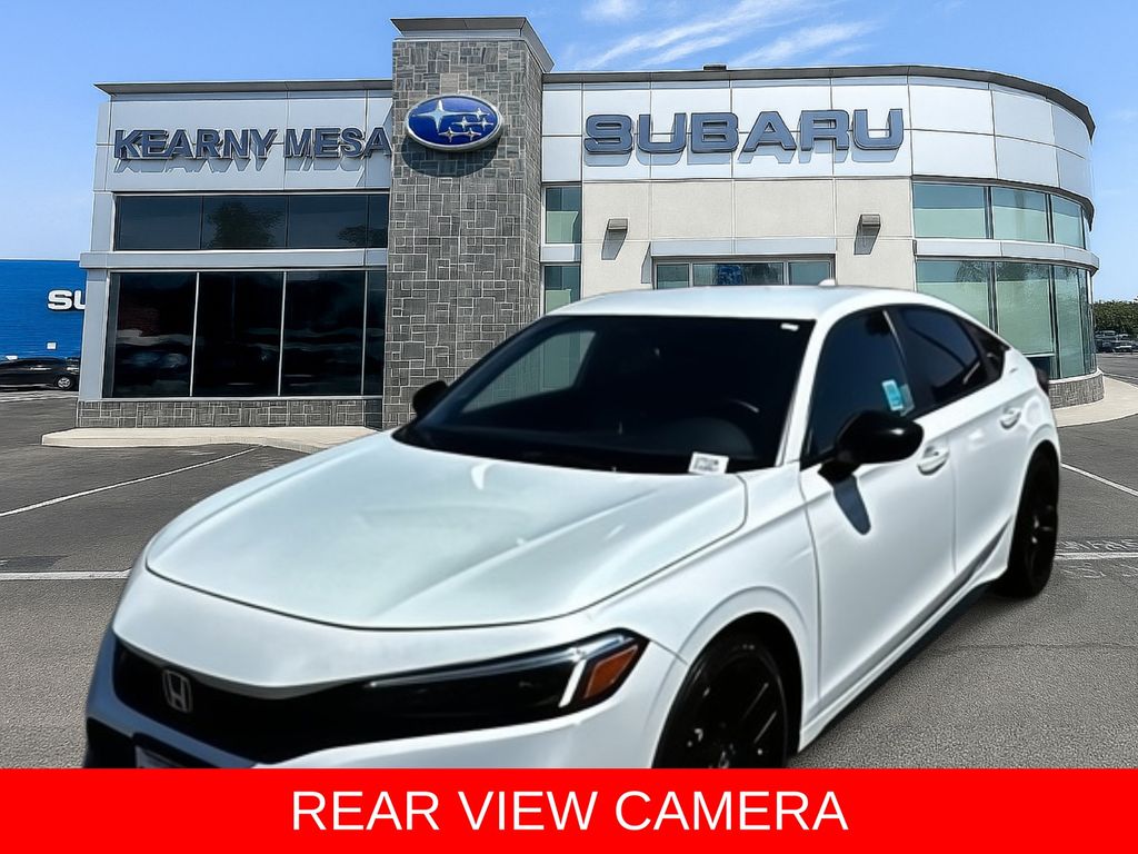 Platinum White Pearl 2023 Honda Civic Hatchback Hatchback Front-Wheel Drive Continuously Variable Transmission