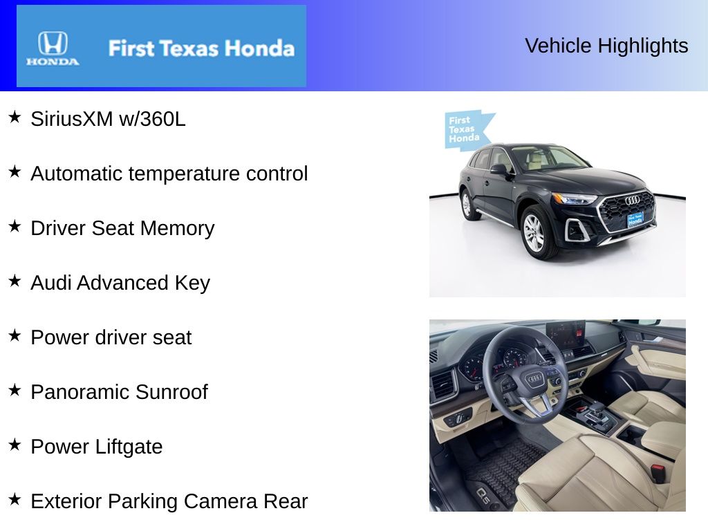 Used Car 2024 Audi Q5  45 S Line Premium For Sale In Austin, Texas