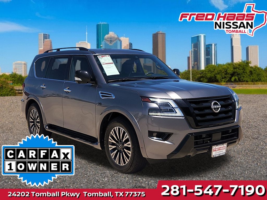 Gray (Gun Metallic) 2021 Nissan Armada SL RWD SUV / Crossover 4X2 7-Speed Automatic