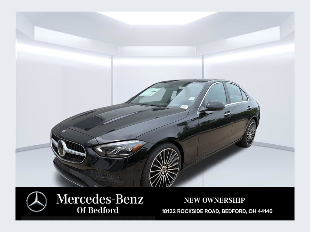Black 2026 Mercedes-Benz C-Class Sedan All-Wheel Drive 9-Speed Automatic