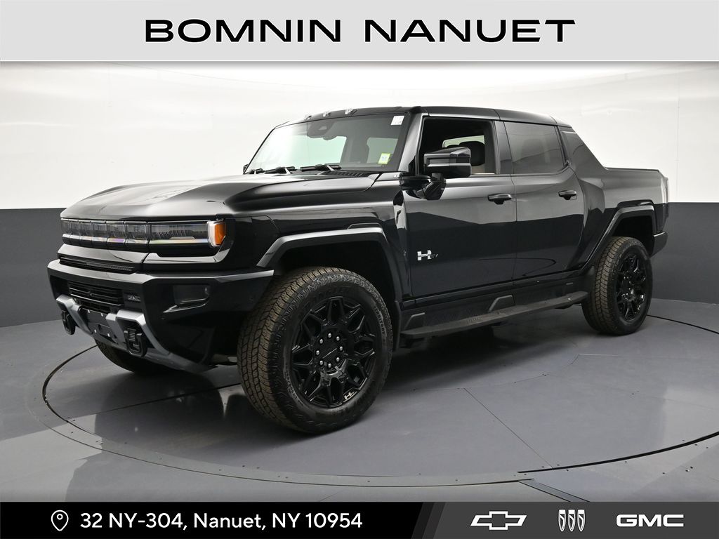 Black 2026 GMC Hummer EV Pickup 2X Crew Cab AWD Pickup Truck All-Wheel Drive 1-Speed Automatic