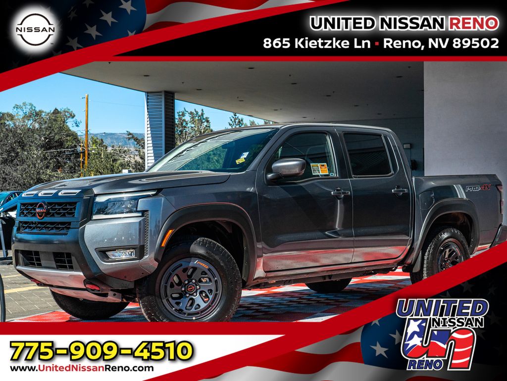 Gray (Gun Metallic) 2026 Nissan Frontier Pickup Truck Four-Wheel Drive 9-Speed Automatic Overdrive