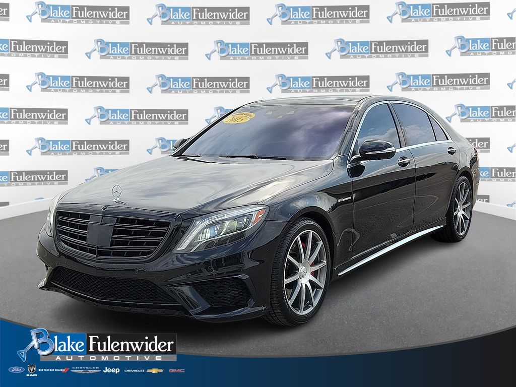 Black 2015 Mercedes-Benz S-Class S 63 AMG Sedan All-Wheel Drive 7-Speed Automatic
