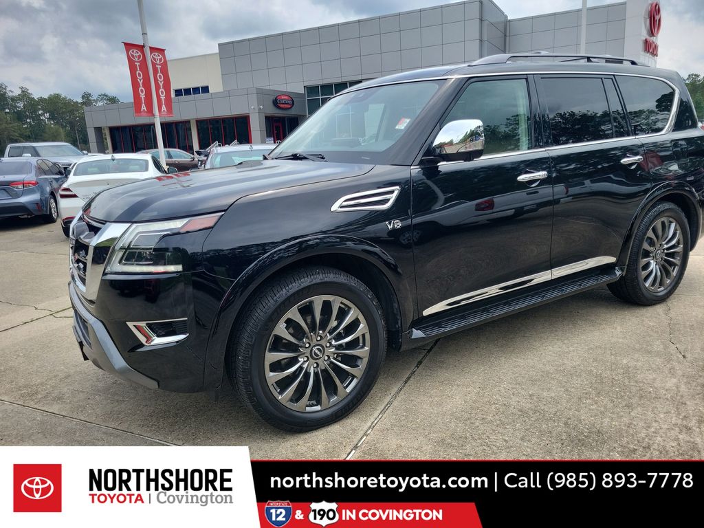 Super Black 2021 Nissan Armada SUV / Crossover Four-Wheel Drive 7-Speed Automatic