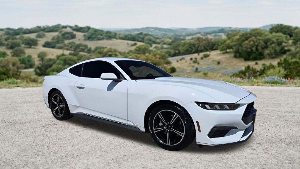 Oxford White 2024 Ford Mustang EcoBoost Fastback RWD Coupe Rear-Wheel Drive Automatic