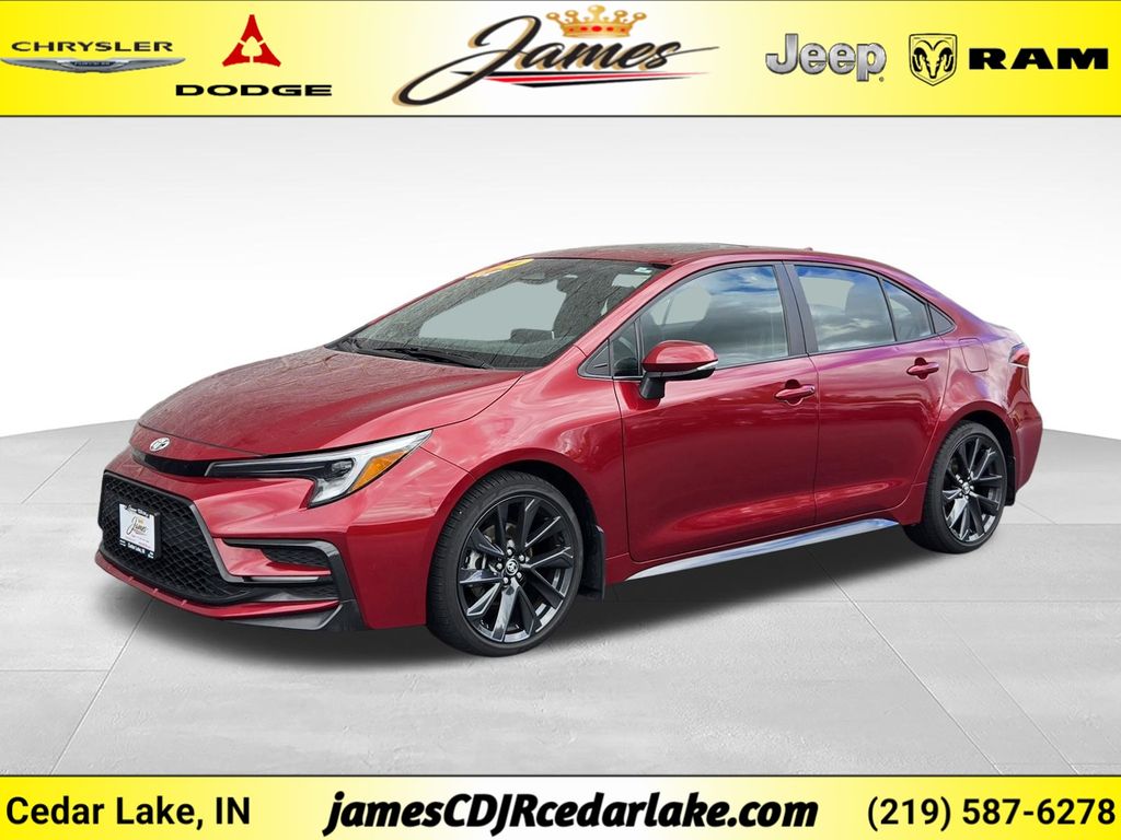 Pearl 2024 Toyota Corolla Sedan Front-Wheel Drive Continuously Variable Transmission