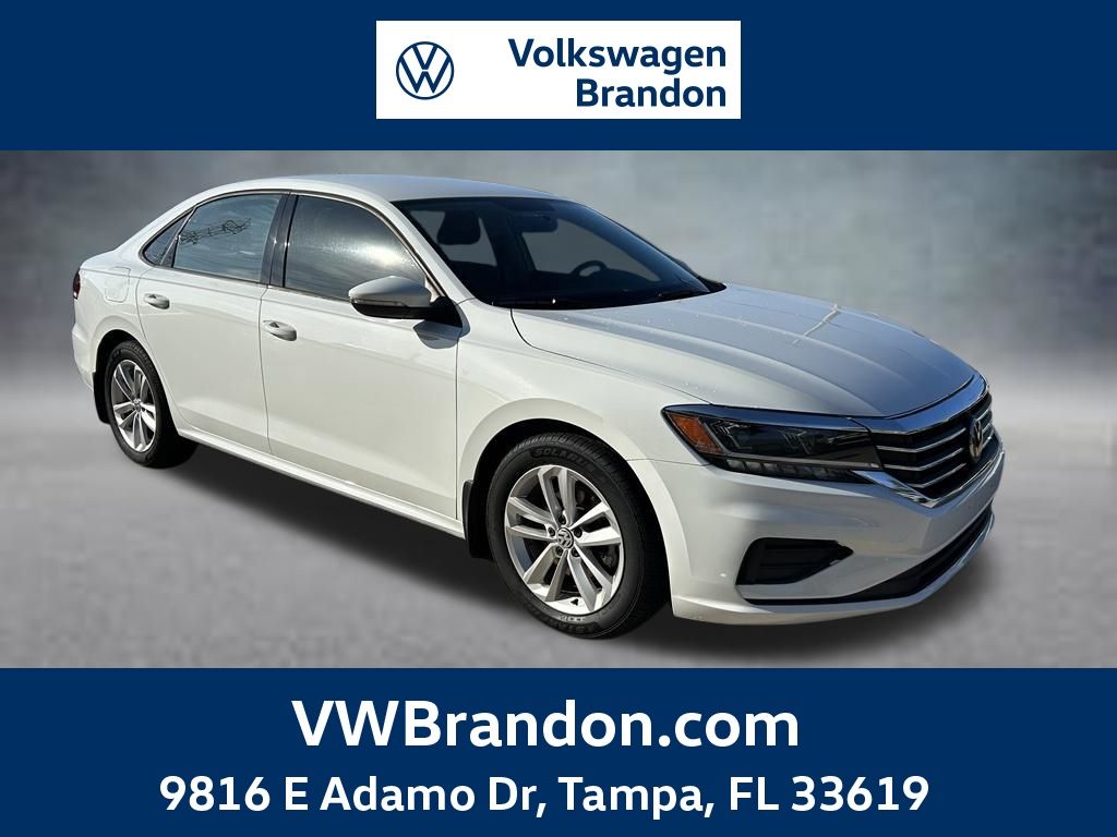 Pure White 2020 Volkswagen Passat Sedan Front-Wheel Drive 6-Speed Automatic