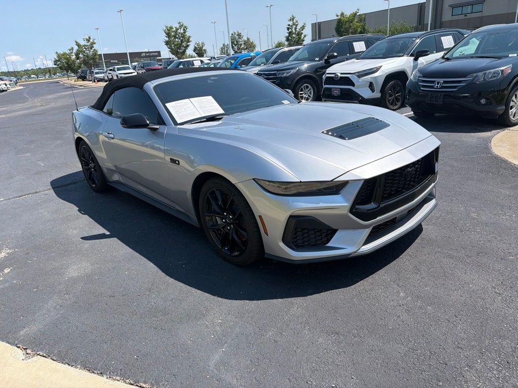 Silver Metallic 2024 Ford Mustang Convertible Rear-Wheel Drive Automatic