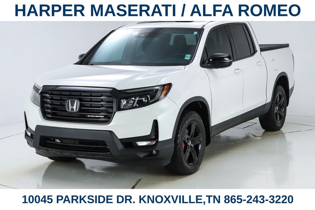 Platinum White Pearl 2023 Honda Ridgeline Black Edition AWD Pickup Truck All-Wheel Drive 9-Speed Automatic