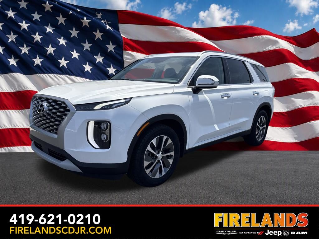 Hyper White 2021 Hyundai Palisade SUV / Crossover All-Wheel Drive 8-Speed Automatic