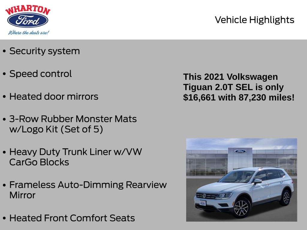 2021 Volkswagen Tiguan 2.0T SE - 9