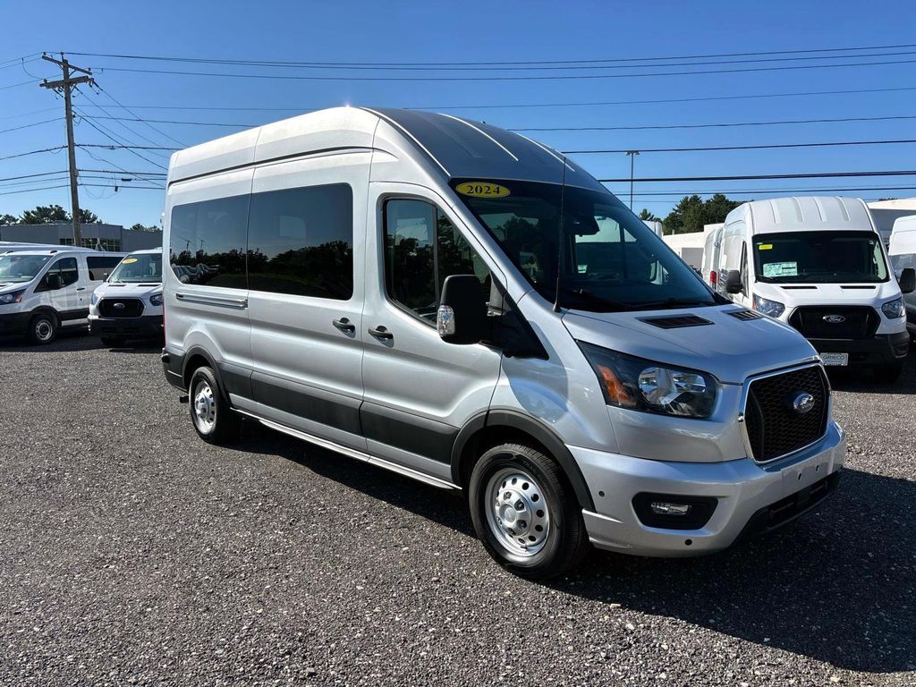 Ingot Silver 2024 Ford Transit Passenger Van All-Wheel Drive 