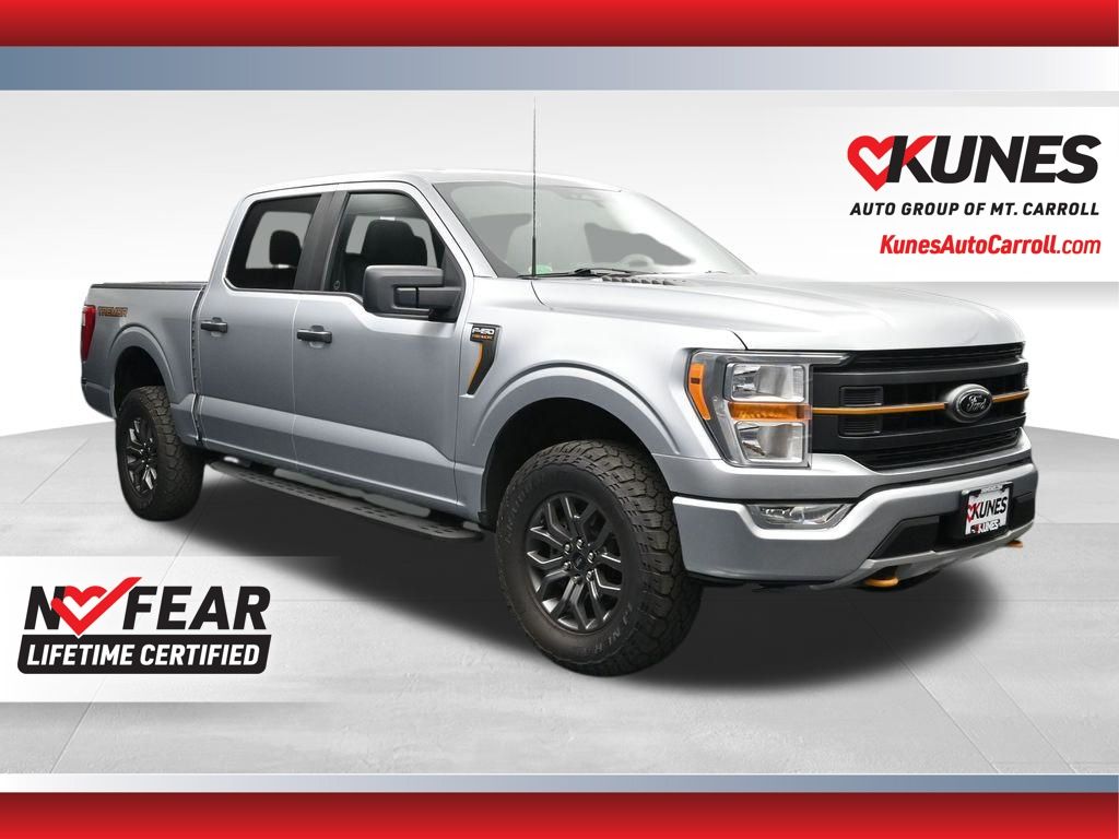 Silver 2022 Ford F-150 Pickup Truck Four-Wheel Drive Automatic
