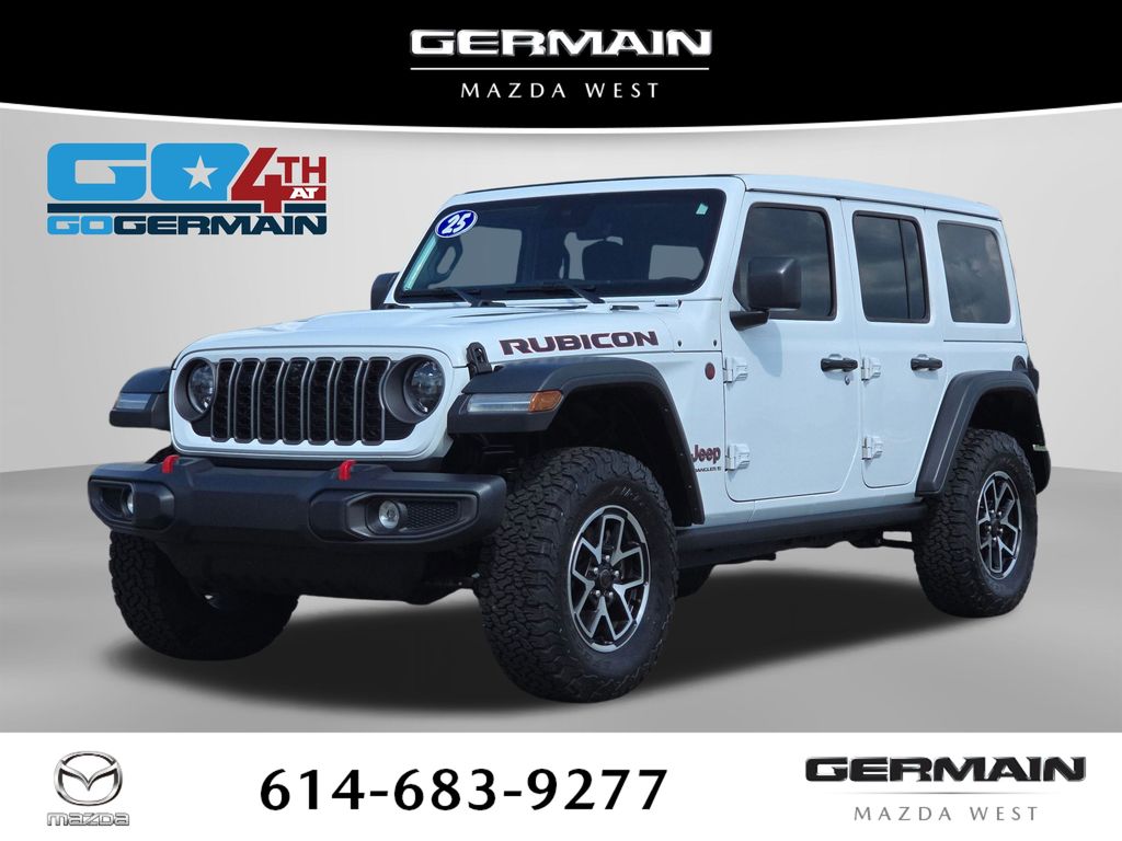 Bright White Clearcoat 2025 Jeep Wrangler SUV / Crossover Four-Wheel Drive 8-Speed Automatic