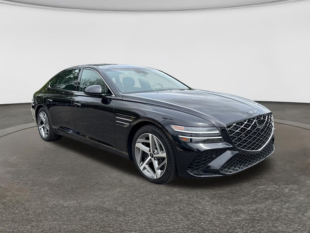 Vik Black 2025 Genesis G80 Sedan All-Wheel Drive 8-Speed Automatic