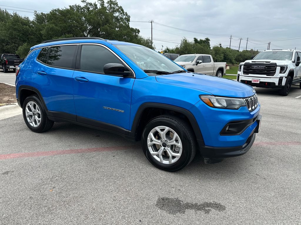 Blue Pearl 2025 Jeep Compass Latitude 4WD SUV / Crossover Four-Wheel Drive 8-Speed Automatic