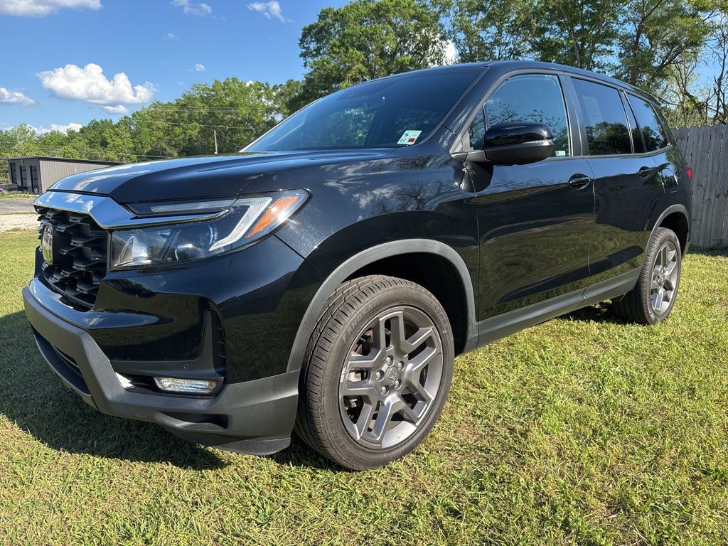 Black 2022 Honda Passport EX-L AWD SUV / Crossover All-Wheel Drive 9-Speed Automatic