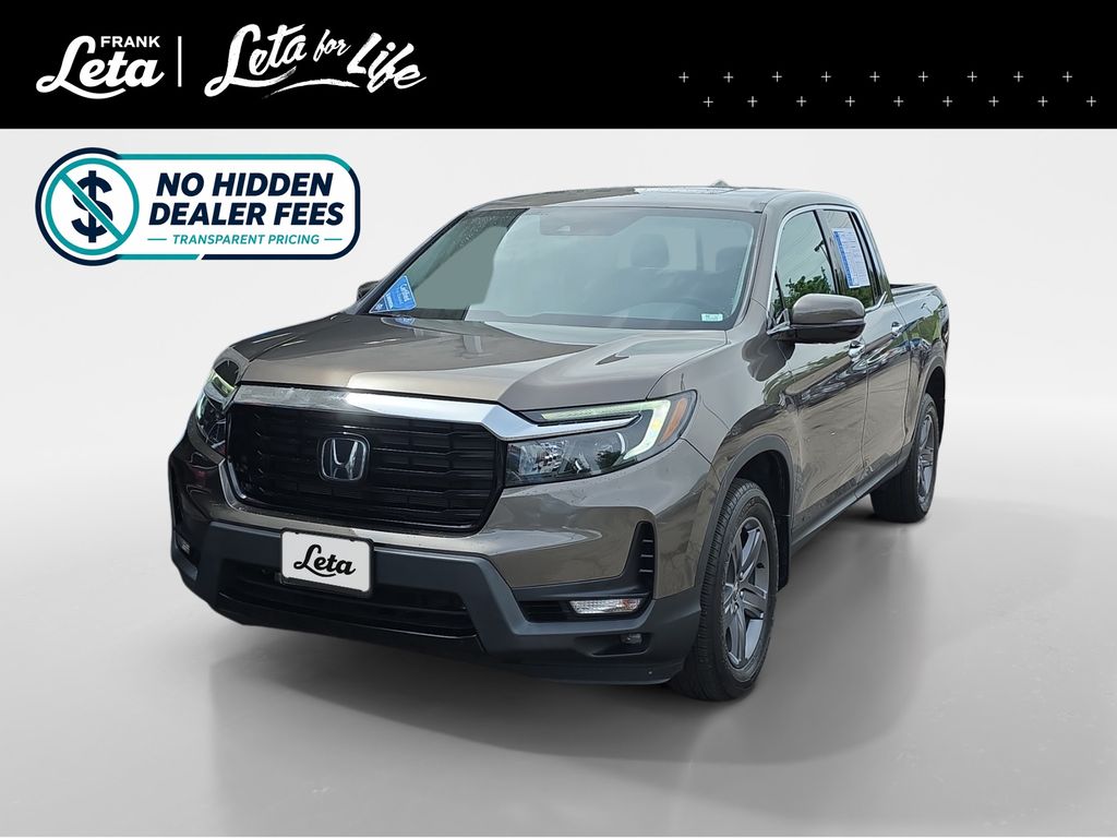 Pacific Pewter Metallic 2021 Honda Ridgeline RTL-E AWD Pickup Truck All-Wheel Drive 9-Speed Automatic