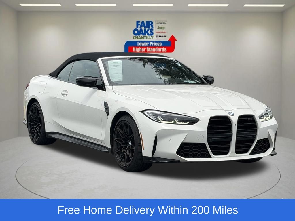 Alpine White 2022 BMW M4 Convertible All-Wheel Drive 8-Speed Automatic