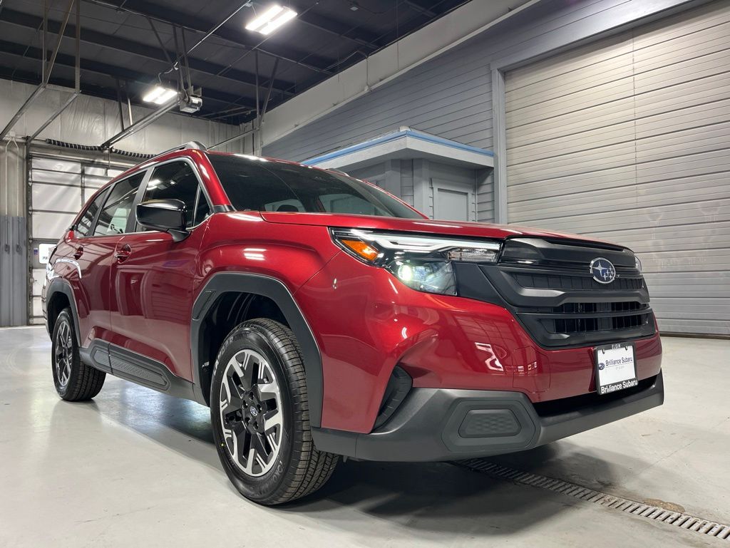 Crimson Red Pearl 2026 Subaru Forester SUV / Crossover All-Wheel Drive Continuously Variable Transmission