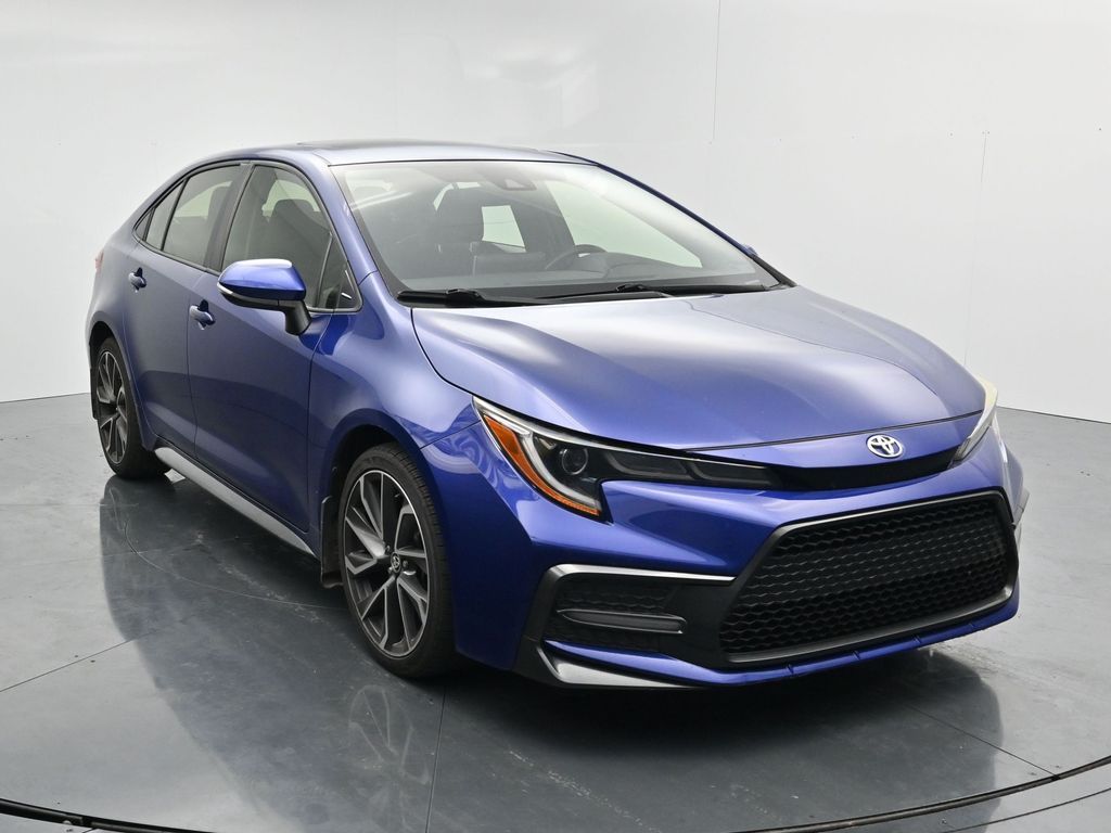 Used 2020 Blue Toyota SE image 2