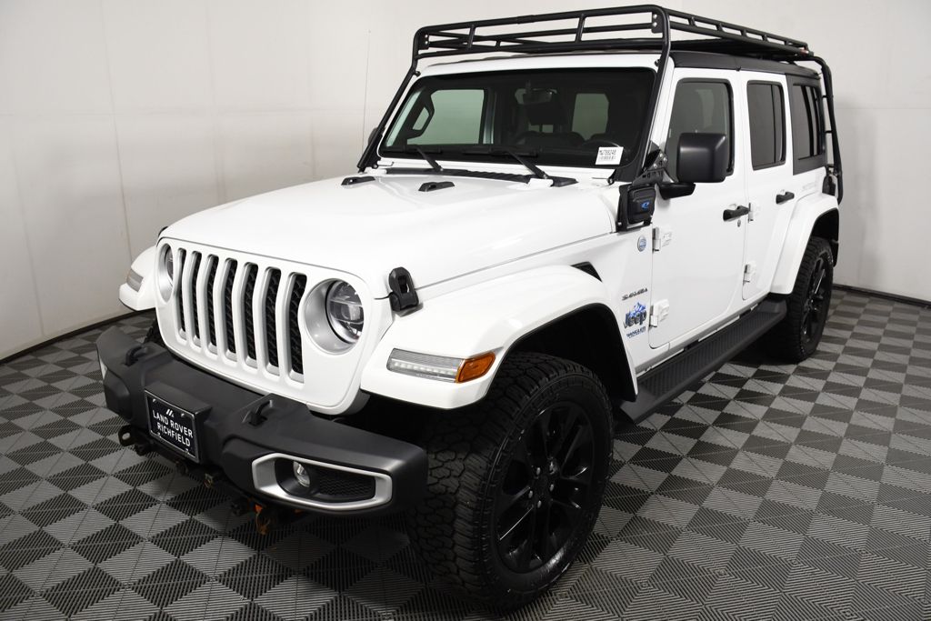 Bright White Clearcoat 2021 Jeep Wrangler 4xe SUV / Crossover Four-Wheel Drive 8-Speed Automatic