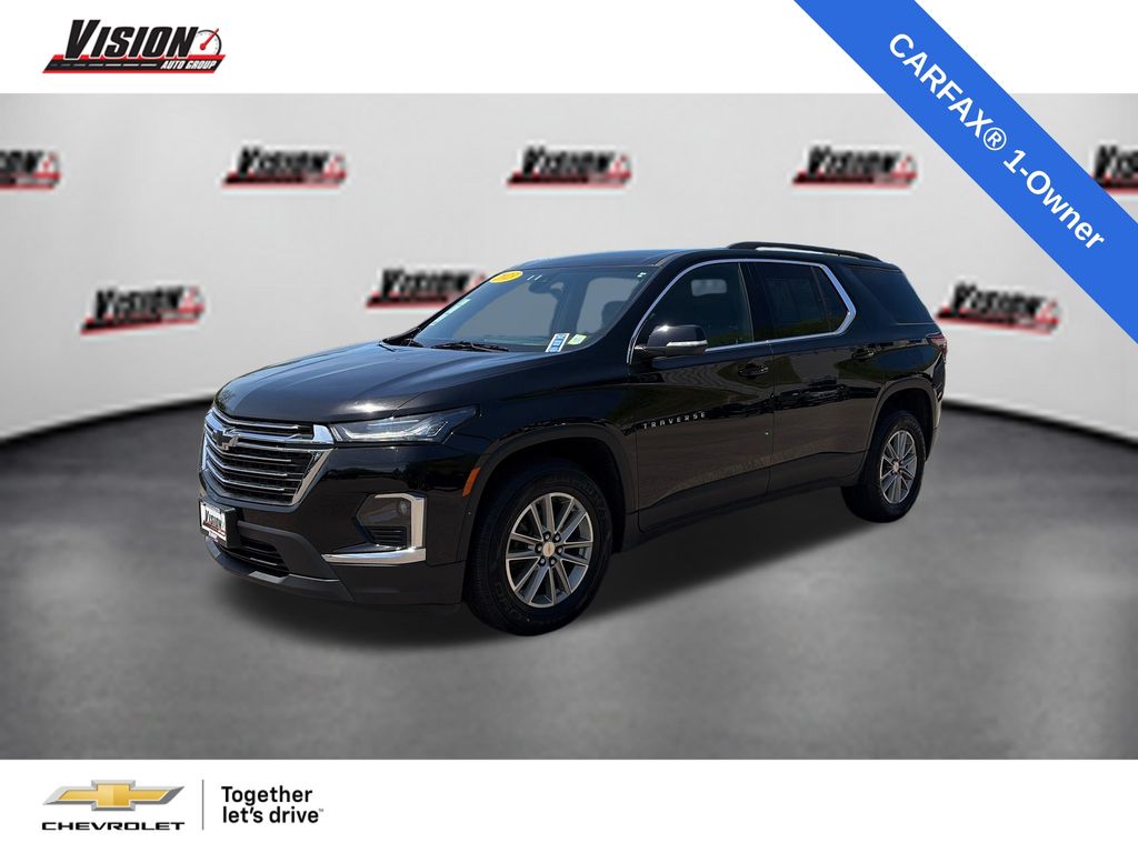 Mosaic Black Metallic 2023 Chevrolet Traverse SUV / Crossover Four-Wheel Drive 9-Speed Automatic