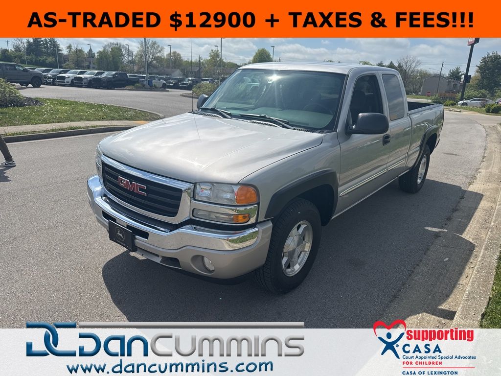 Silver Birch Metallic 2006 GMC Sierra 1500 SLE1 Extended Cab 6.5 ft. 4WD Pickup Truck Four-Wheel Drive 4-Speed Automatic Overdrive