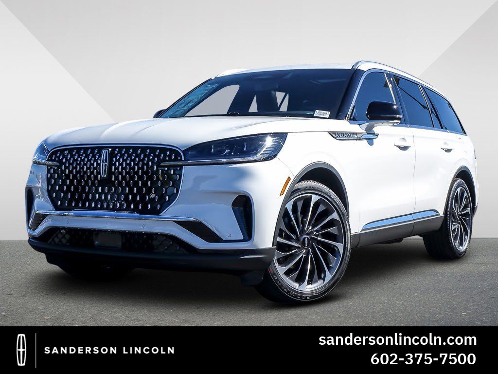 Pristine White Metallic Tri-Coat 2026 Lincoln Aviator SUV / Crossover Rear-Wheel Drive Automatic