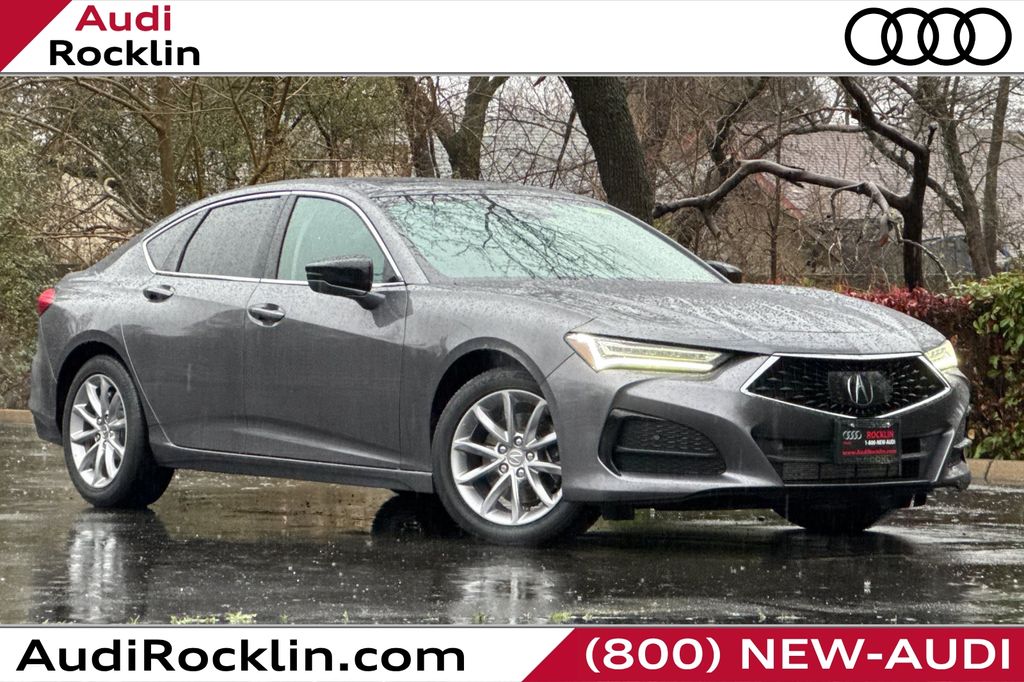 Gray (Modern Steel Metallic) 2021 Acura TLX SH-AWD Sedan All-Wheel Drive Automatic