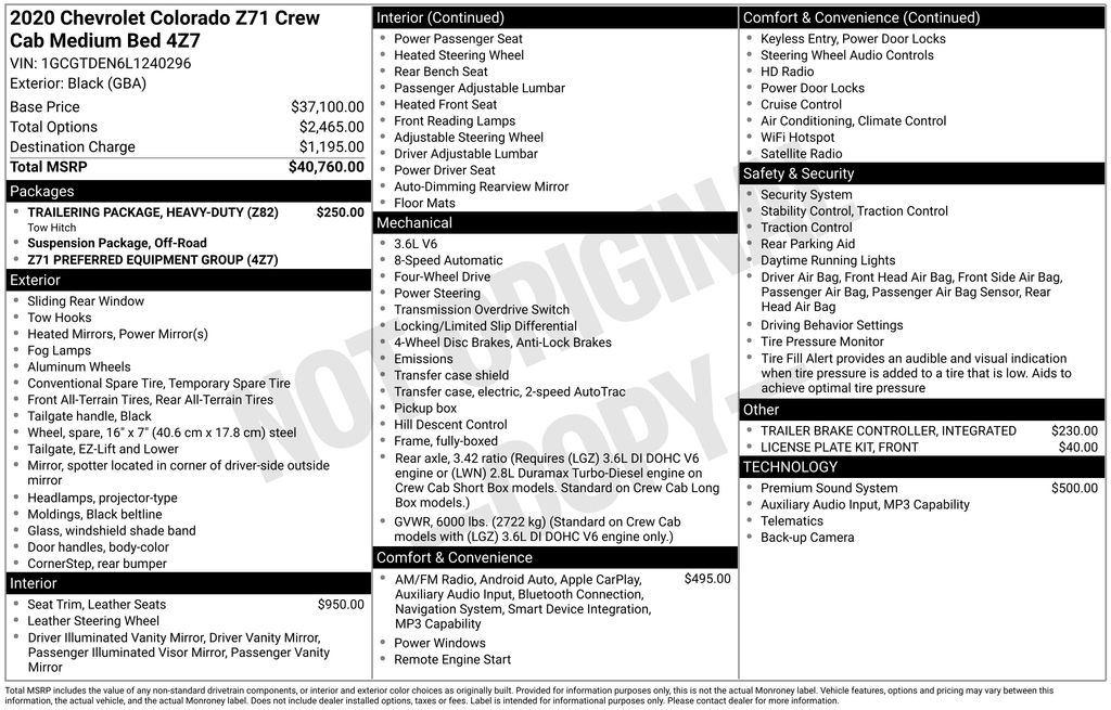 Used 2020 Chevrolet Colorado Truck