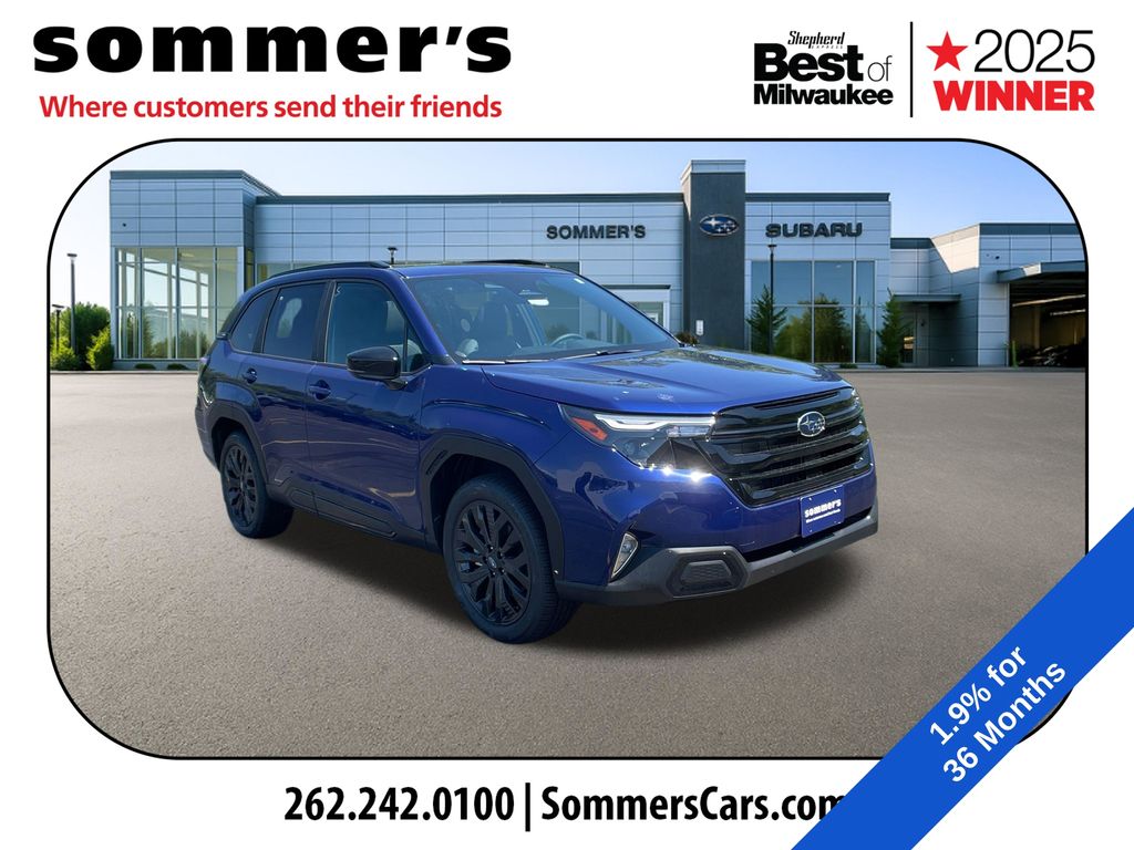 Sapphire Blue 2026 Subaru Forester SUV / Crossover All-Wheel Drive Continuously Variable Transmission