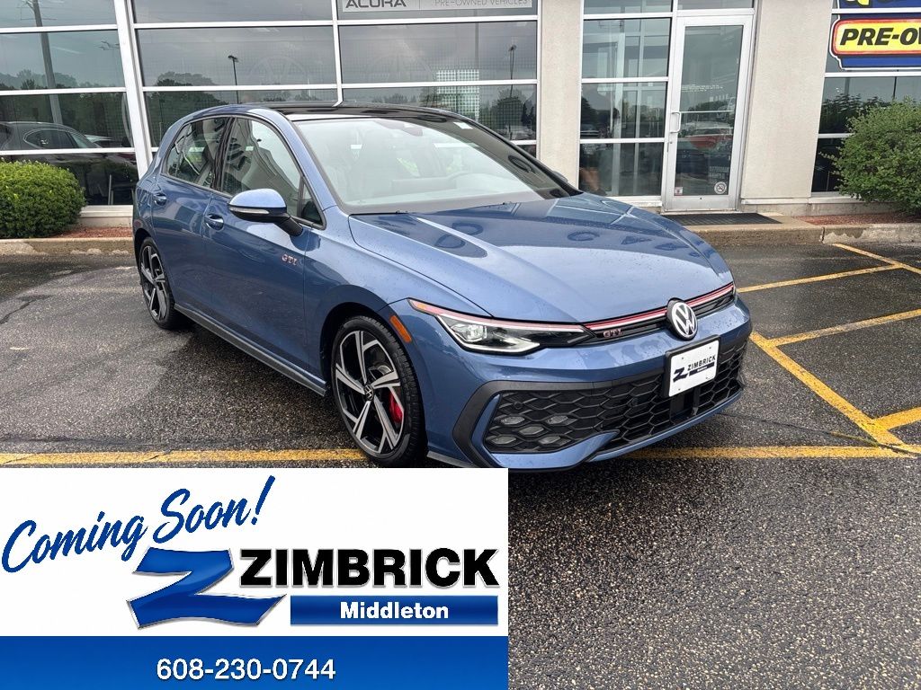 Slate Blue Metallic 2025 Volkswagen Golf GTI Hatchback Front-Wheel Drive 7-Speed Dual Clutch