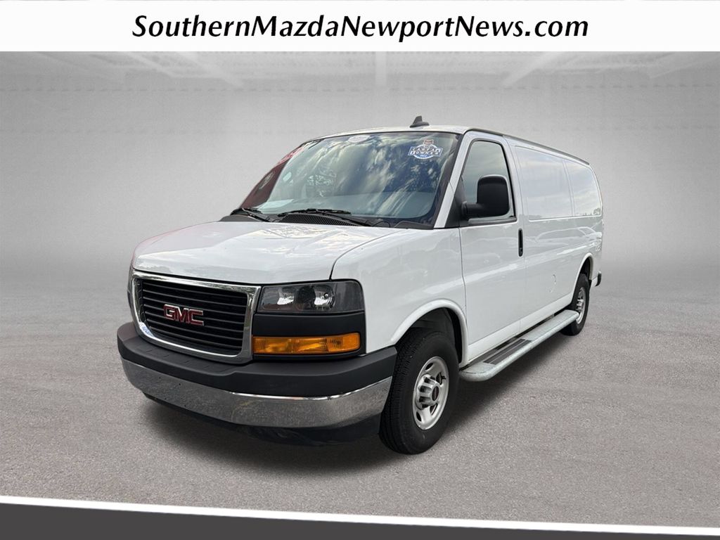 Summit White 2024 GMC Savana Cargo Van Rear-Wheel Drive 8-Speed Automatic Overdrive
