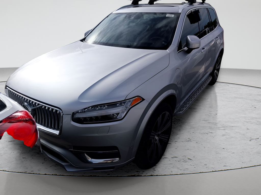 Bright Silver Metallic 2022 Volvo XC90 Recharge Inscription 6-Passenger eAWD SUV / Crossover All-Wheel Drive Automatic