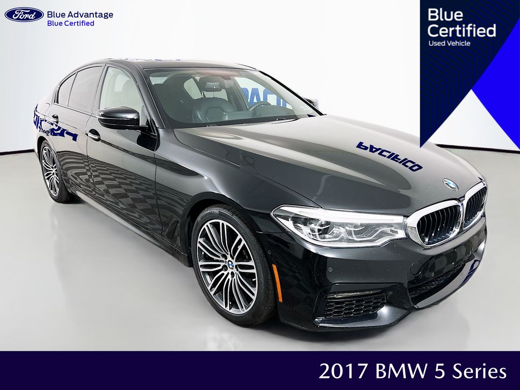 Black Sapphire Metallic 2017 BMW 5 Series Sedan All-Wheel Drive 8-Speed Automatic