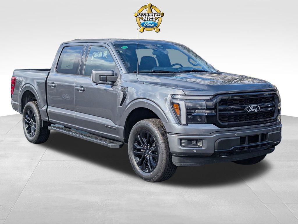 Carbonized Gray Metallic 2025 Ford F-150 Lariat SuperCrew 4WD Pickup Truck Four-Wheel Drive Automatic