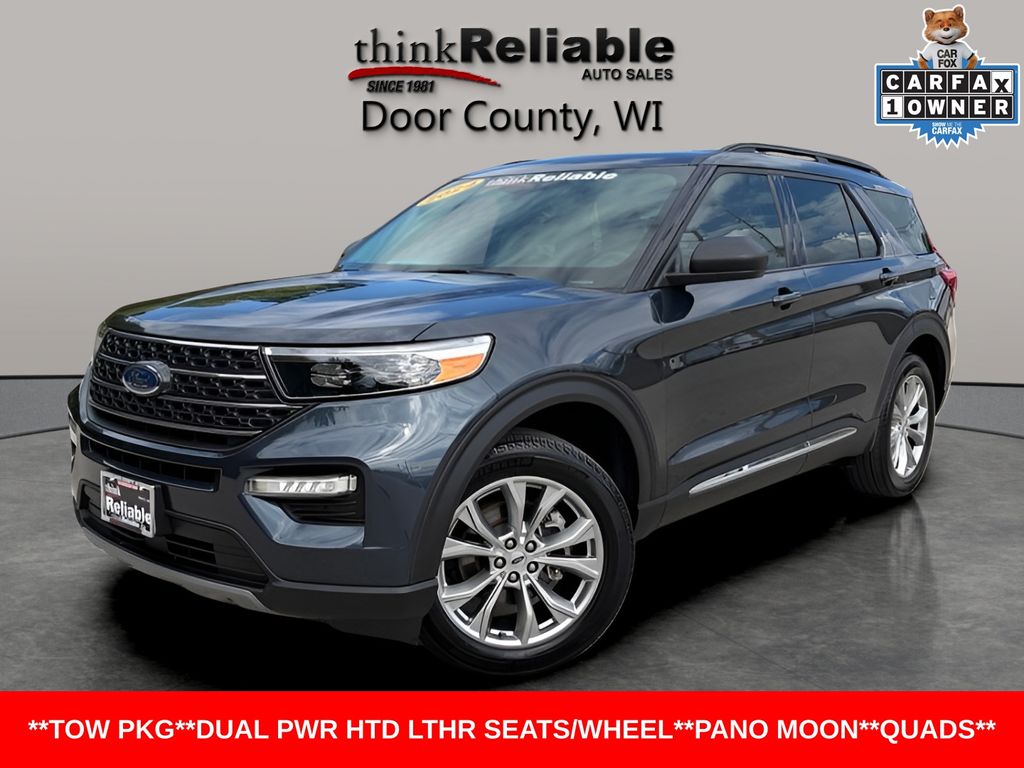 Stone Blue Metallic 2024 Ford Explorer SUV / Crossover All-Wheel Drive Automatic